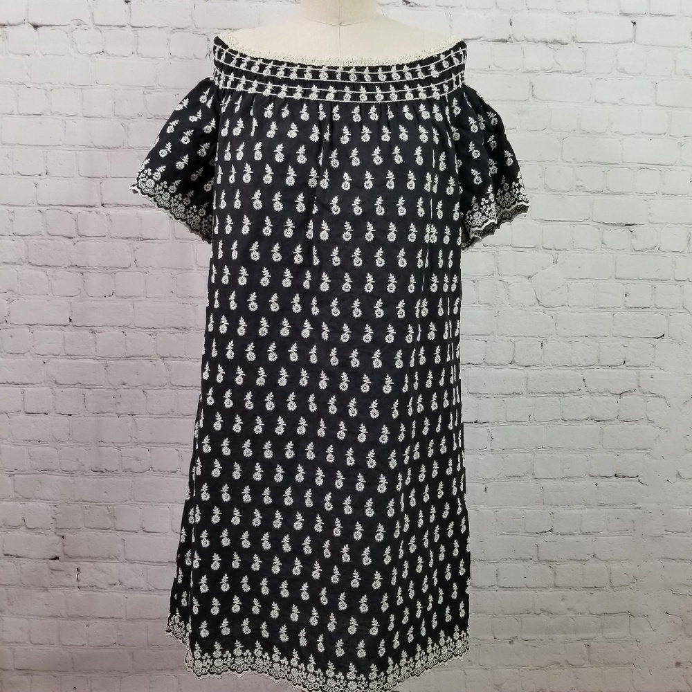 Max Studio off shoulder embroidered shift dress - Picture 5 of 8